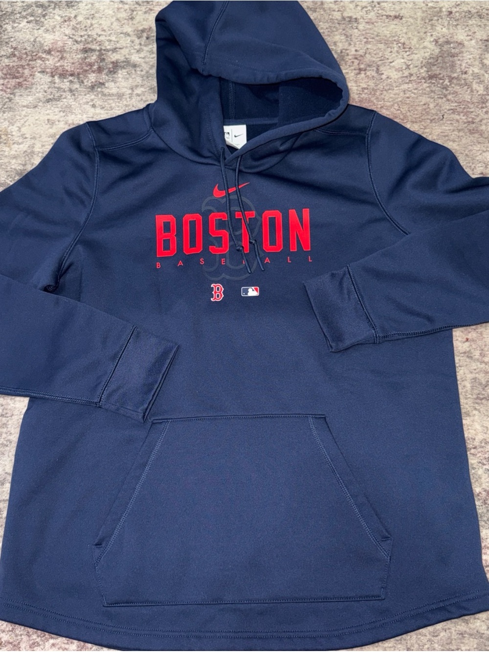 Nike Navy and Red Boston Red Sox Hoodie